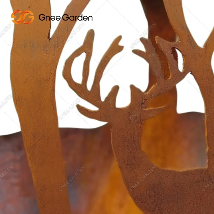 Corten Fire sfera za šumske temeske vrtove