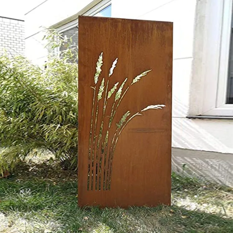 Corten Steel Garden Screen pravokutni po mjeri