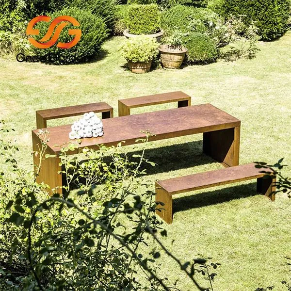 Corten Steel Street And Park Furniture