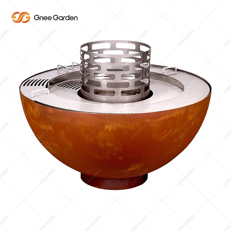 Corten čelični prsten za loženje vatre, zdjela za roštilj