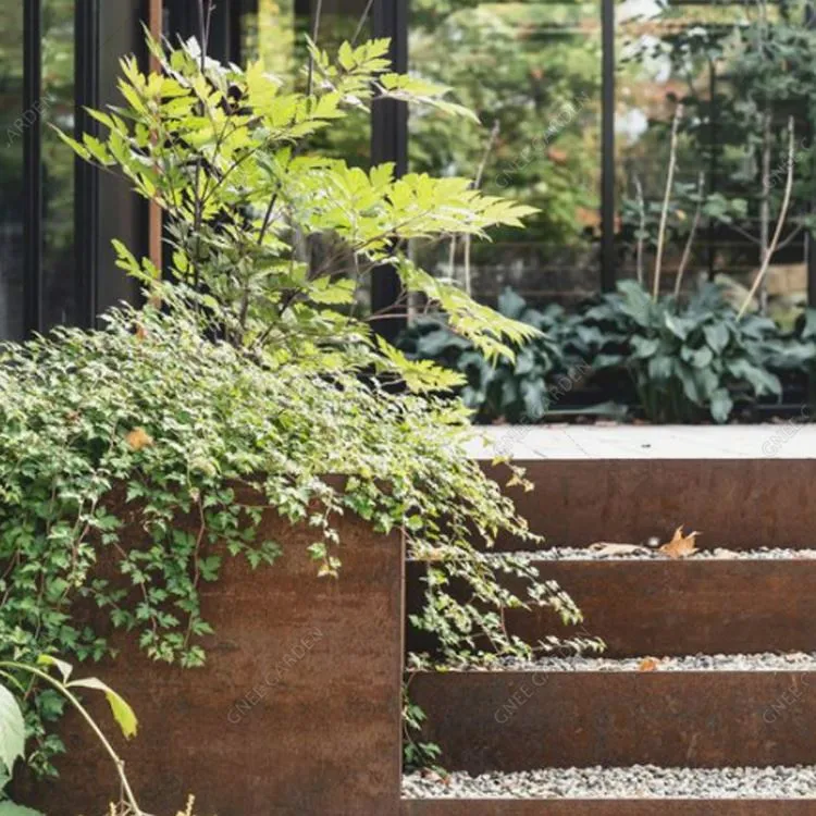 Corten čelične baštenske stepenice