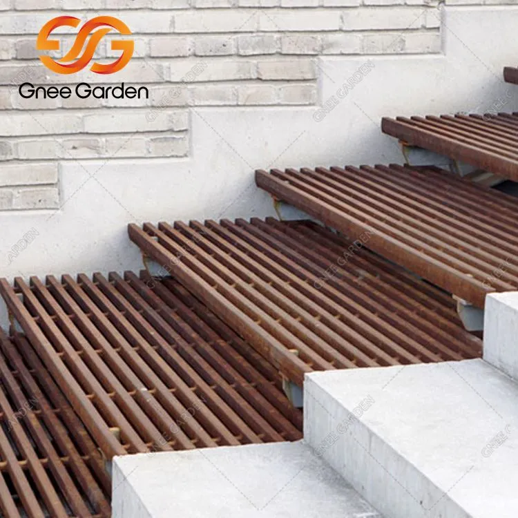 Prilagođene atmosferske čelične baštenske stepenice