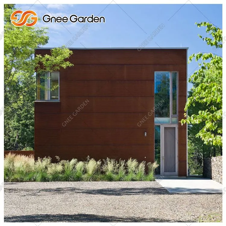 Zidne zidne ploče od metalnih zgrada Corten