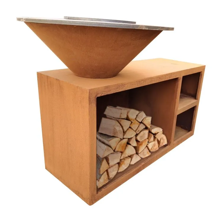 Vanjski bbq Rusty Corten Steel