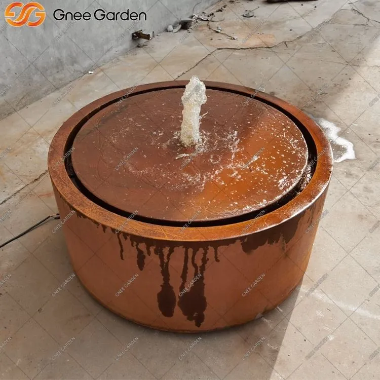 Vanjski Corten Water Feature sa ugrađenom pumpom