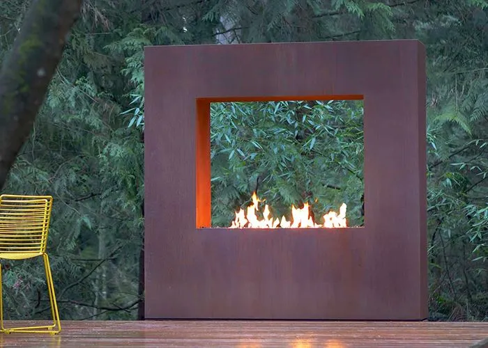 Vanjski grijač Corten Steel Kamin