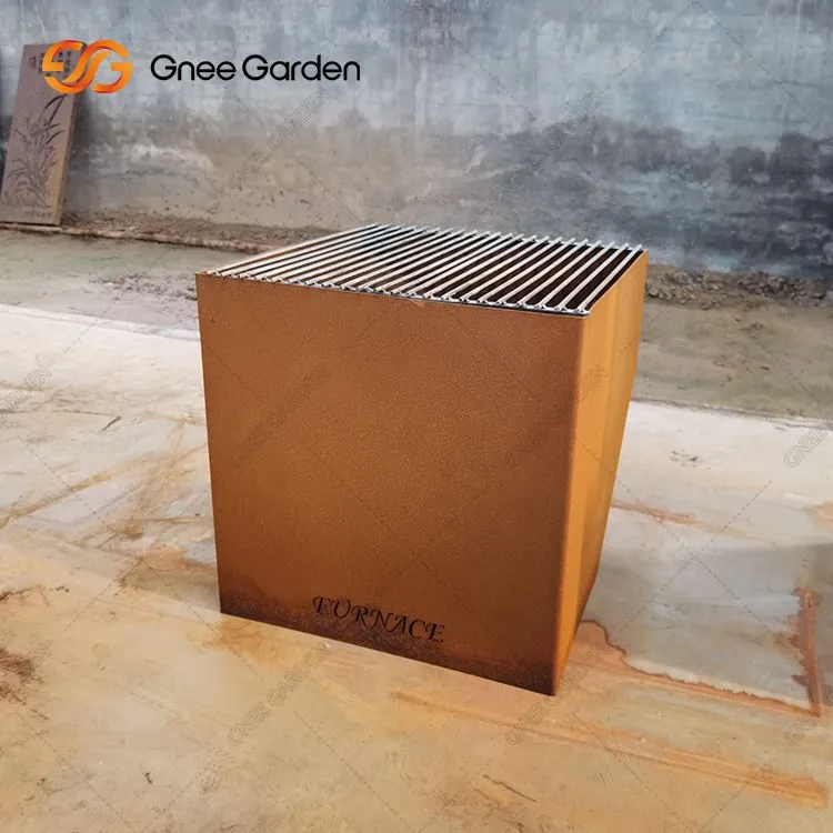 Vanjski ognjište na drva Corten Steel