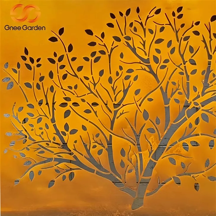 Lasersko rezani Corten čelični ekrani za popločani dio dvorišta