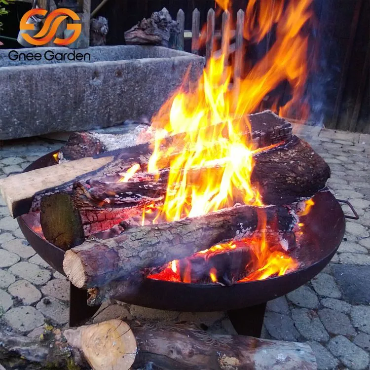 Patio Camping Wood Burning Corten Steel Fire Pit