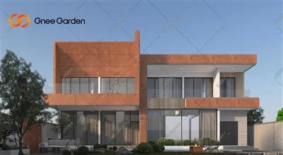 Rusty Corten metalni vanjski zavjesni zid